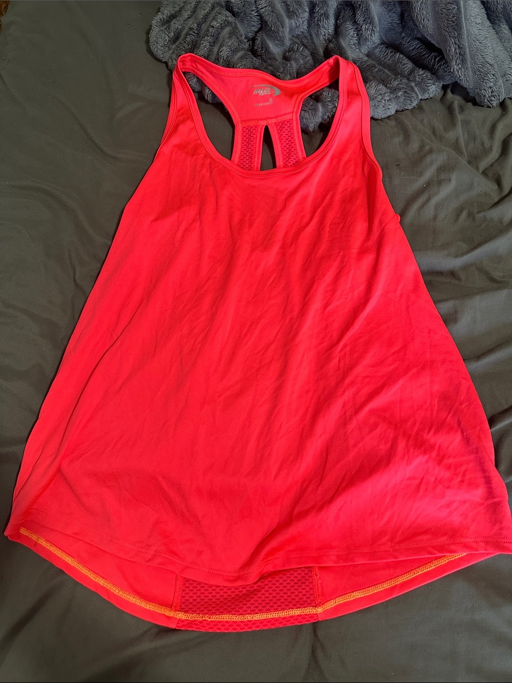 MTA Sport Neon Pink Racerback Mesh-Back Tank